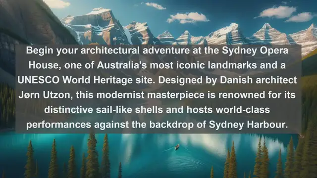 Video thumbnail for "Discover Australia's Architectural Marvels | Top 10 Famous Landmarks"