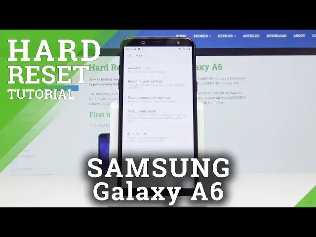 Video thumbnail for How to Factory Reset Samsung Galaxy A6 - Remove Password / Wipe Data