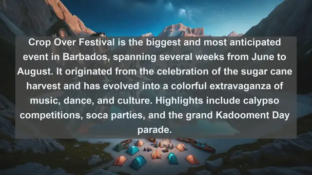 Video thumbnail for Experience Barbadian Culture: Top 10 Festivals in Barbados
