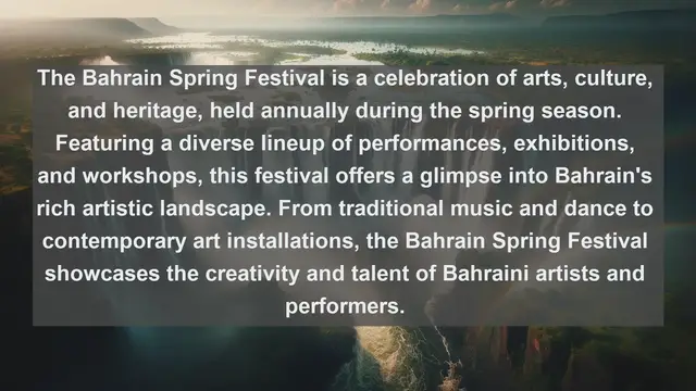 Video thumbnail for Experiencing Bahraini Culture: Top 10 Famous Festivals in Bahrain