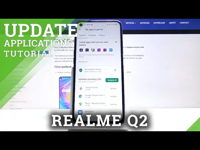 'Video thumbnail for How to Update Apps in REALME Q2 – Apps Actualizations'