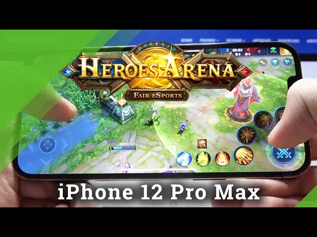 'Video thumbnail for Heroes Arena on iPhone 12 Pro Max – Performance Checkup'