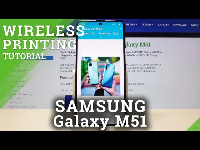 'Video thumbnail for How to Connect Printer in SAMSUNG Galaxy M51 – Wireless Printing'