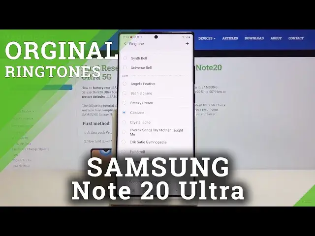 'Video thumbnail for How to Change Ringtone in SAMSUNG Galaxy Note 20 Ultra – Ringtone List'