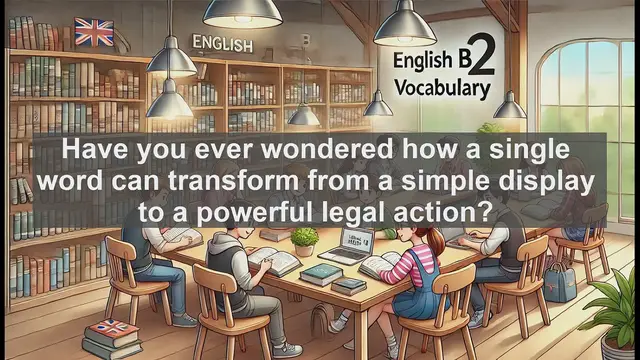 Video thumbnail for 1500 Must Know CEFR B2 Vocabulary - The Power of 'Exhibit': From Display to Legal Action