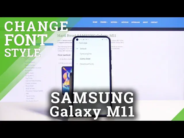 'Video thumbnail for How to Change Font Style in SAMSUNG Galaxy M11 – Font Adjustment'
