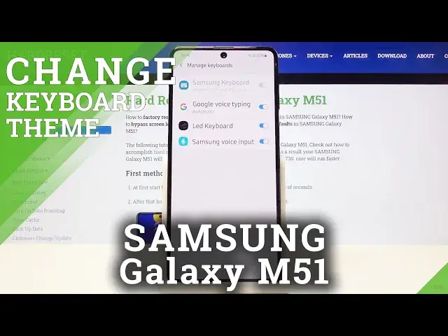 'Video thumbnail for How to Customize Keyboard Theme in SAMSUNG Galaxy M51 – Find Keyboard Customization Settings'
