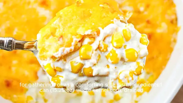 Video thumbnail for Corn casserole recipe