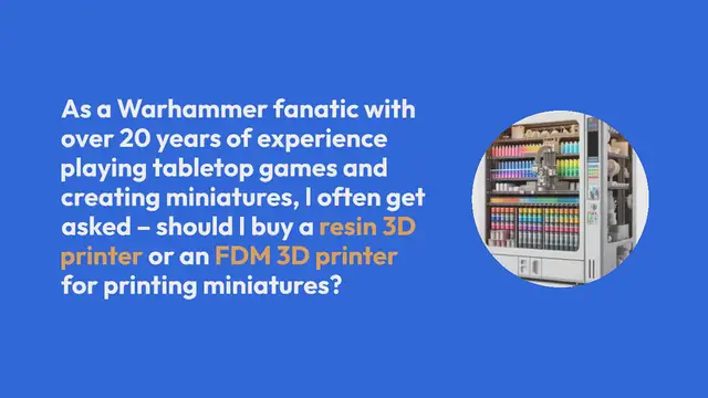 Video thumbnail for Beginner Resin vs FDM Printer for Miniatures Printing In 2024