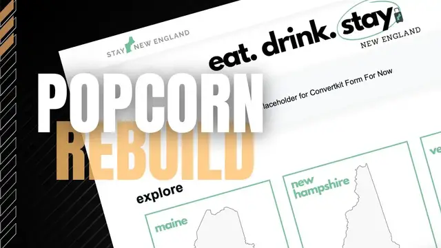 Video thumbnail for Popcorn Theme Re-Envisioned: Building the Stay New England Home Page #popcorntheme