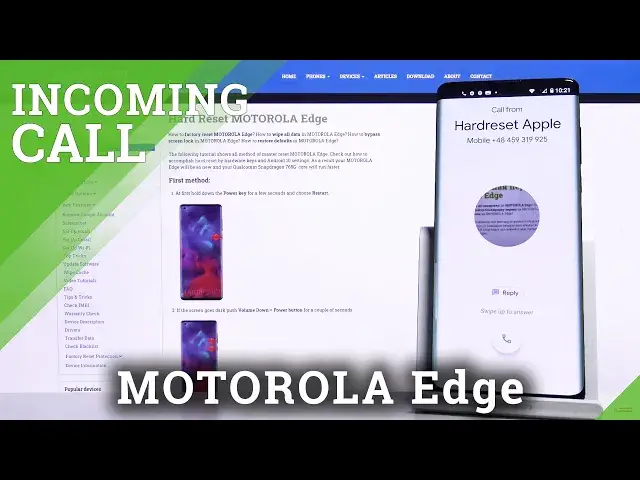 Video thumbnail for MOTOROLA Edge INCOMING CALL