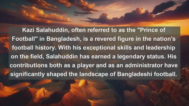 Video thumbnail for Unveiling the Stars: Top 10 Famous Football Players in Bangladesh