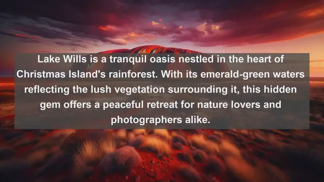 Video thumbnail for Discovering Paradise: Top 10 Stunning Lakes in Christmas Island