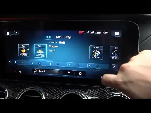 Video thumbnail for How to Check Weather in Mercedes E Class MBUX Media System - See Weather Forecast in Mercedes AMG