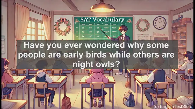 Video thumbnail for 5000 Must Know SAT Vocabulary - Antemeridian: Decoding the SAT Vocab Word for Morning Hours