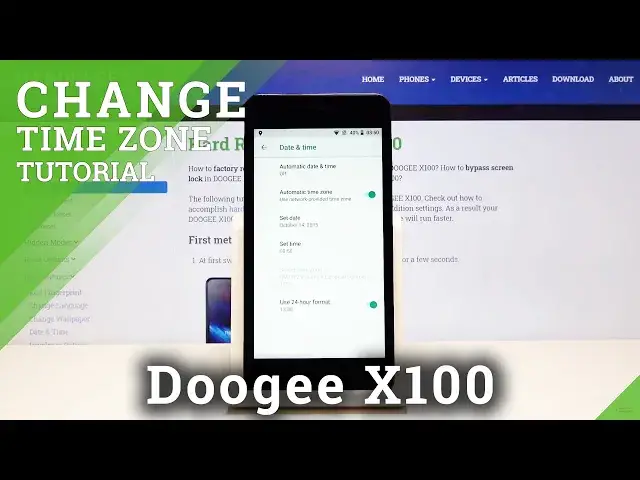 'Video thumbnail for How to Set Up Date & Time on DOOGEE X100 – Select Time Zone'