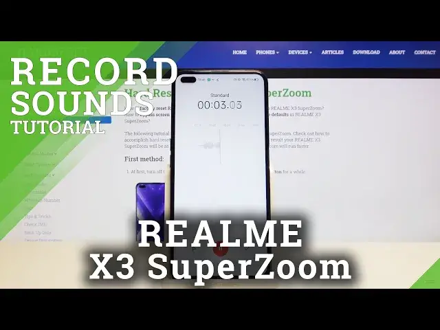 'Video thumbnail for How to Record Sounds on REALME X3 SuperZoom – Use Sounds Recorder'