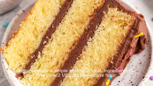 Video thumbnail for Yellow cake recipe