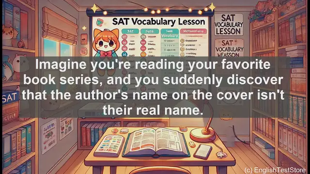 Video thumbnail for 5000 Must Know SAT Vocabulary - Pseudonymity: The Art of Using a False Name