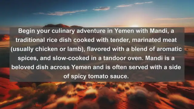 Video thumbnail for Culinary Delights of Yemen: Top 10 Mouthwatering Yemeni Dishes You Must Try!