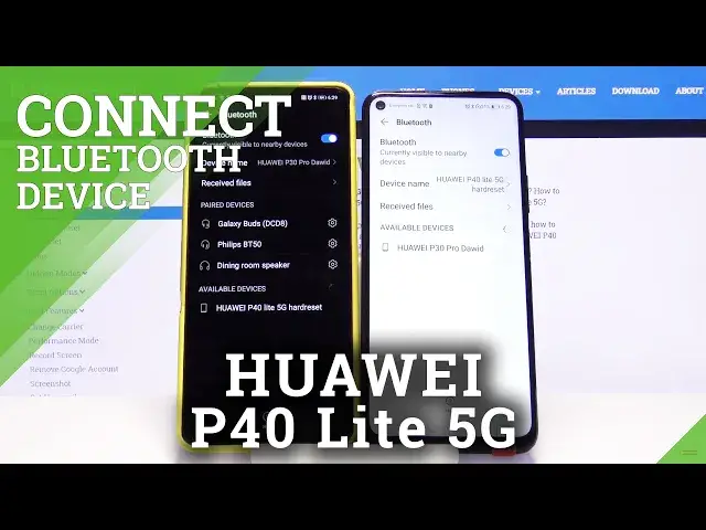 'Video thumbnail for How to Pair Device with Huawei P40 Lite 5G - Connect Bluetooth Device'