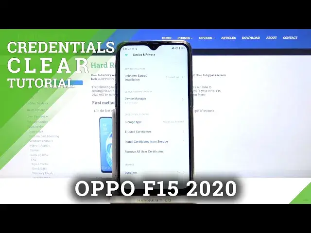 'Video thumbnail for How to Clear Credentials in OPPO F15 2020 – Remove Credentials Content'