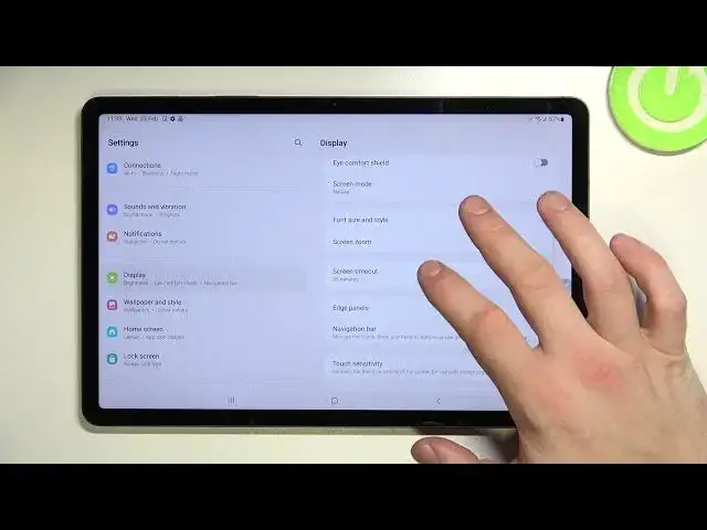 Video thumbnail for How to Manage Display Settings on SAMSUNG Galaxy Tab S8 - Open Display Settings