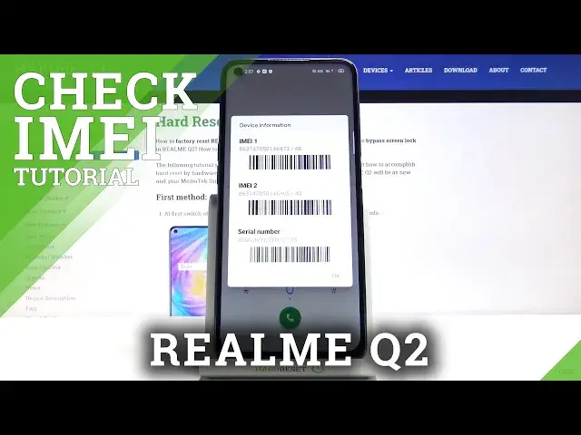 'Video thumbnail for How to Find IMEI and Serial Number in REALME Q2 – Check IMEI and Serial Number'