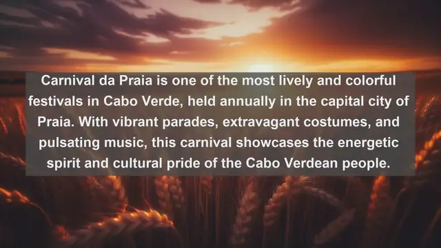 Video thumbnail for Vibrant Culture Unveiled: Top 10 Famous Festivals in Cabo Verde