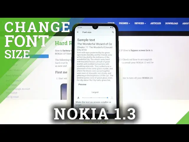 'Video thumbnail for How to Change Font Size in NOKIA 1.3 – Font Settings'