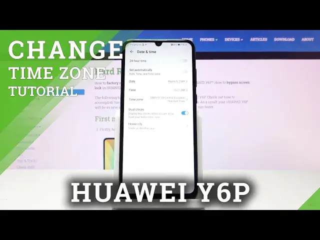 'Video thumbnail for How to Change Date & Time in HUAWEI Y6P – Select Time Zone'