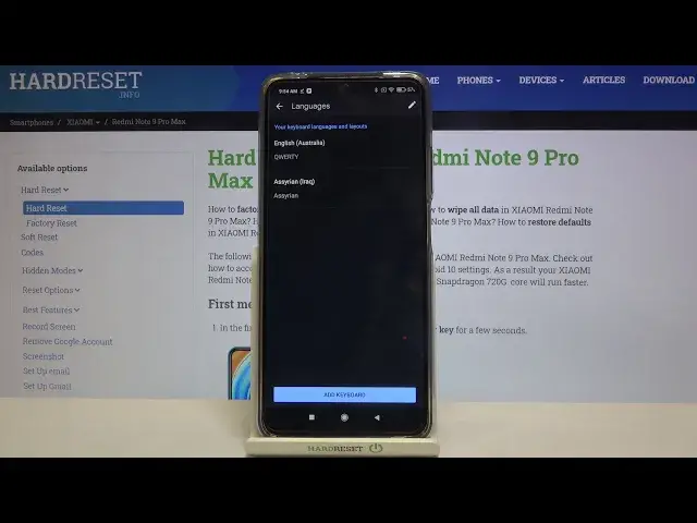 Video thumbnail for How to Manage Keyboard Languages on XIAOMI Redmi Note 9 Pro Max – Language List