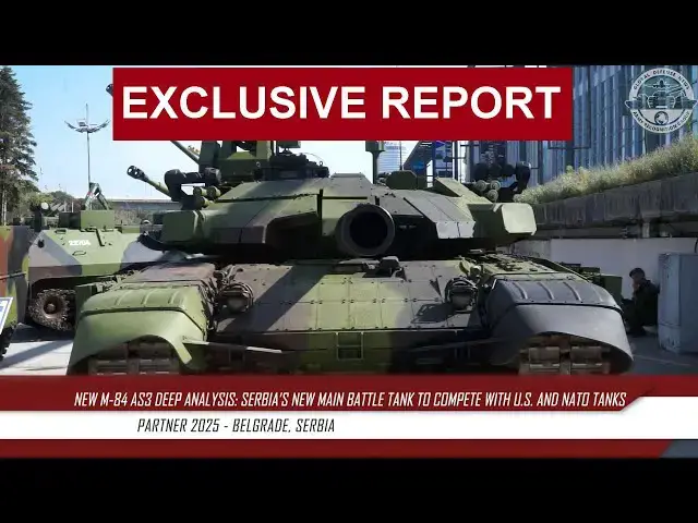 'Video thumbnail for New M-84 AS3 Deep Analysis: Serbia’s Main Battle Tank to Compete with U.S. M1A2 Abrams & NATO tanks'