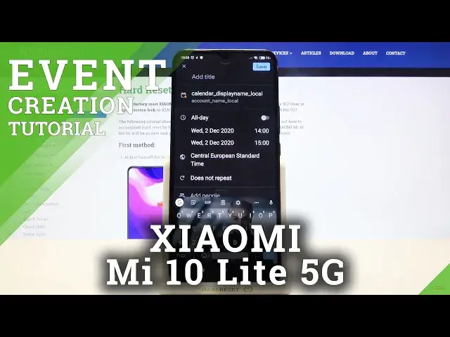 Video thumbnail for How to Set Up Reminder in Xiaomi Mi 10 Lite 5G - Add Event to Calendar