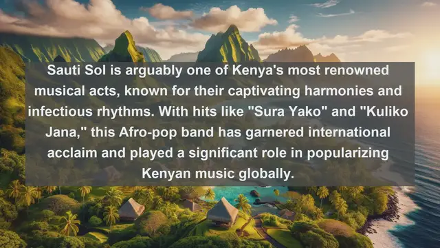 Video thumbnail for Harmonic Melodies: Top 10 Famous Singers in Kenya