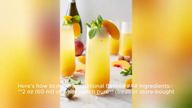 Video thumbnail for bellini recipe