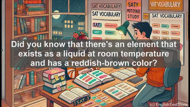 Video thumbnail for 5000 Must Know SAT Vocabulary - Bromine: The Liquid Element You Need to Know for SAT Vocab