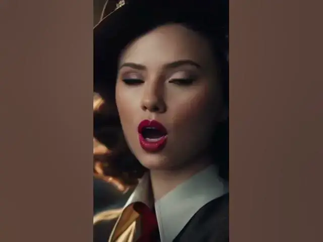 Video thumbnail for Scarlett Johansson as Peggy Carter in Captain America #scarlettjohansson #captainamerica #parody