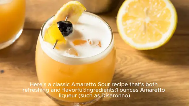 Video thumbnail for Amaretto sour recipe