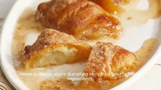 Video thumbnail for Apple dumpling recipe