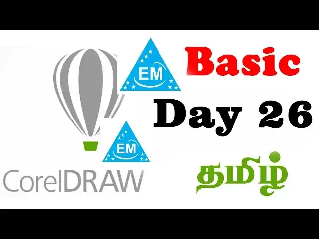 Video thumbnail for Corel draw Learning in Tamil Day 26