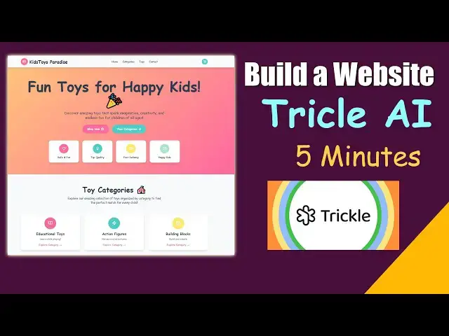 'Video thumbnail for Build a Website with Trickle AI in 5 Minutes | AI Coding Tutorial 2025'