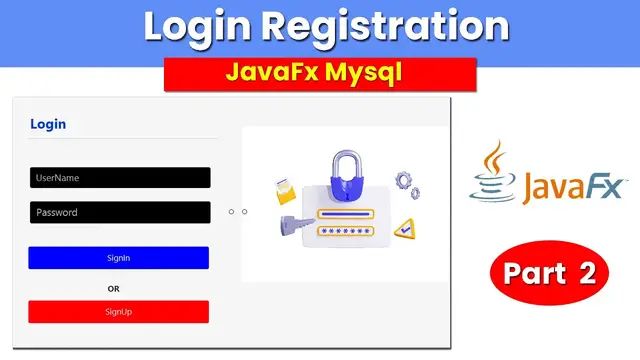 Video thumbnail for Login Registration using JavaFx Mysql Part 2
