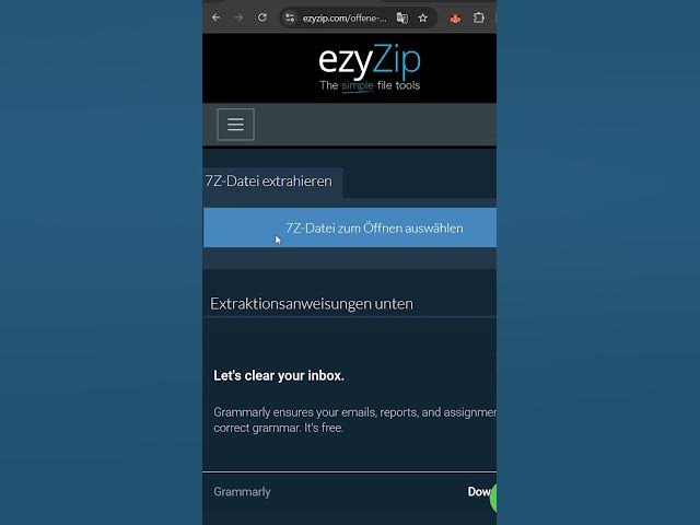 Video thumbnail for 📂 7z-dateien Im Browser Entpacken │ Keine Softwareinstallation Erforderlich