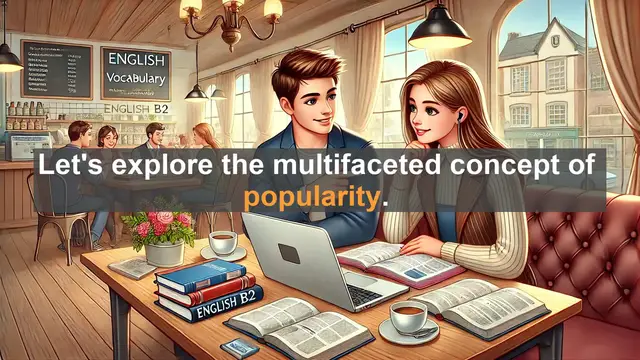 Video thumbnail for 1500 Must Know CEFR B2 Vocabulary - What is Popularity? Exploring its Meaning and Usage