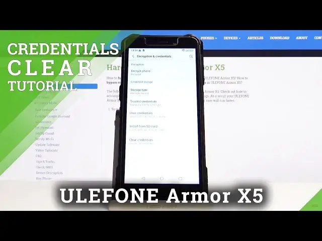'Video thumbnail for How to Clear Credentials from ULEFONE ARMOR X5 - Delate All Licenses'