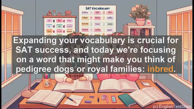 Video thumbnail for 5000 Must Know SAT Vocabulary - SAT Vocabulary: Understanding 'Inbred' and Its Various Uses