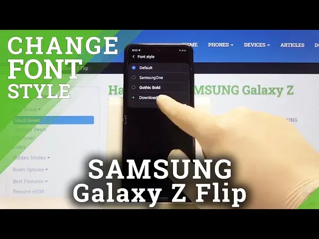 'Video thumbnail for How to Change Font Style in SAMSUNG Galaxy Z Flip – Select Font Look'
