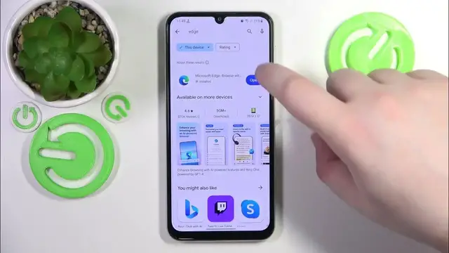 'Video thumbnail for How to Install Edge Browser on SAMSUNG Galaxy M34?'