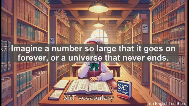 Video thumbnail for 5000 Must Know SAT Vocabulary - Understanding 'Infinite': Exploring the Concept of Boundlessness